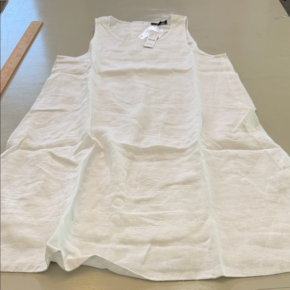 J. Crew Maxine button-back dress in linen Size Small - Picture 4 of 13